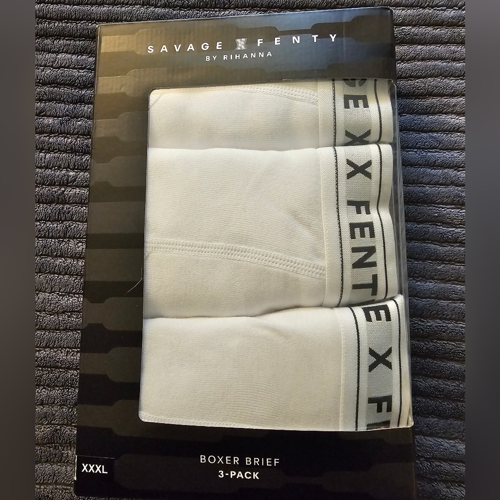 Savage X Fenty White Boxer Briefs Pack